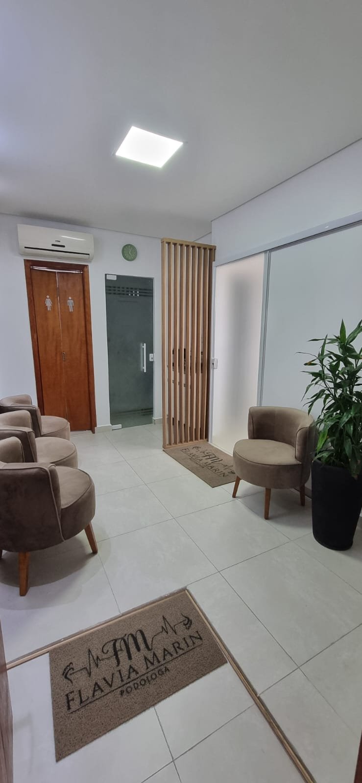 Sala de espera da clínica